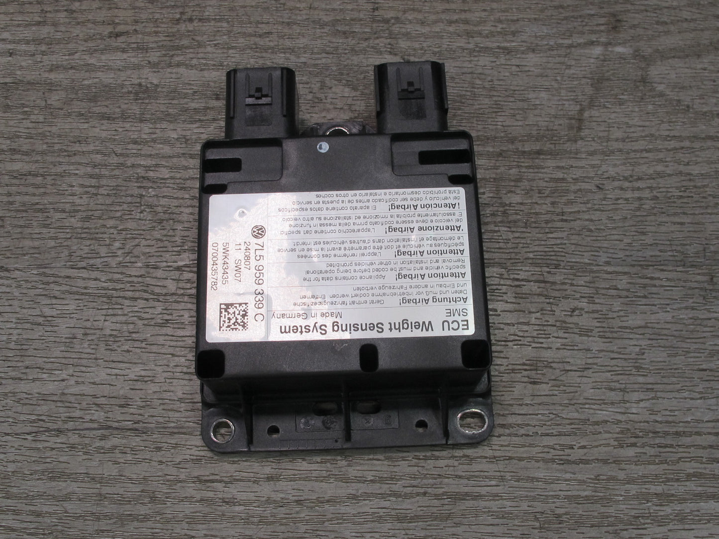 2008-2010 Porsche Cayenne 957 Front Right Seat Occupancy Weight Sensor