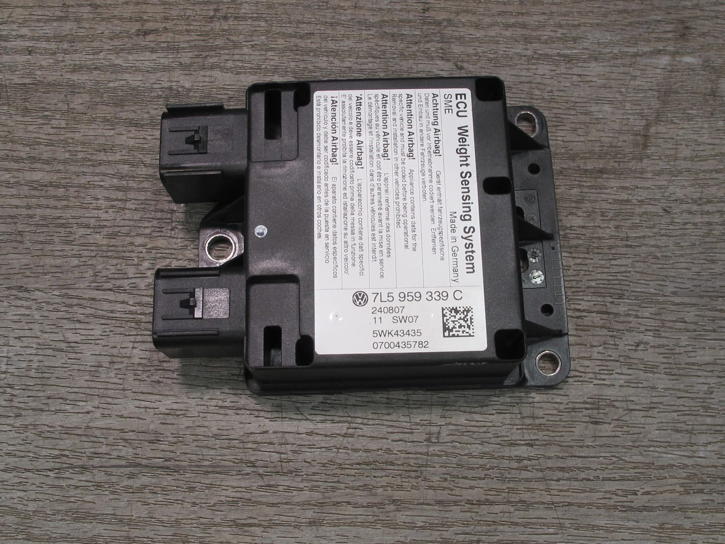 2008-2010 Porsche Cayenne 957 Front Right Seat Occupancy Weight Sensor