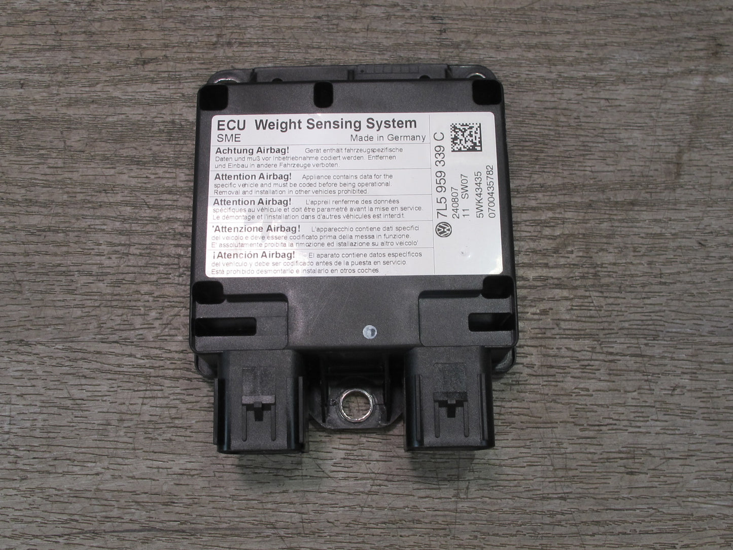 2008-2010 Porsche Cayenne 957 Front Right Seat Occupancy Weight Sensor