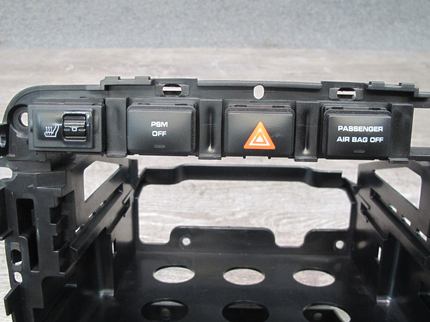 2003-2010 Porsche Cayenne 957 Dash Center Radio Mount Bracket Panel w Switches