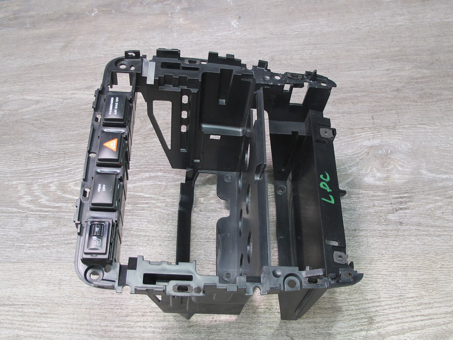 2003-2010 Porsche Cayenne 957 Dash Center Radio Mount Bracket Panel w Switches
