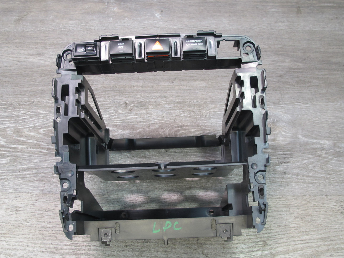 2003-2010 Porsche Cayenne 957 Dash Center Radio Mount Bracket Panel w Switches