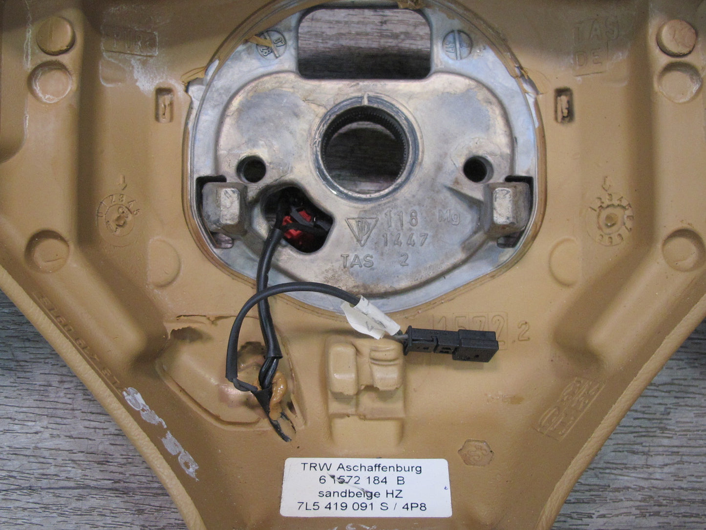 2003-2010 Porsche Cayenne 955 957 Leather Steering Sand Beige