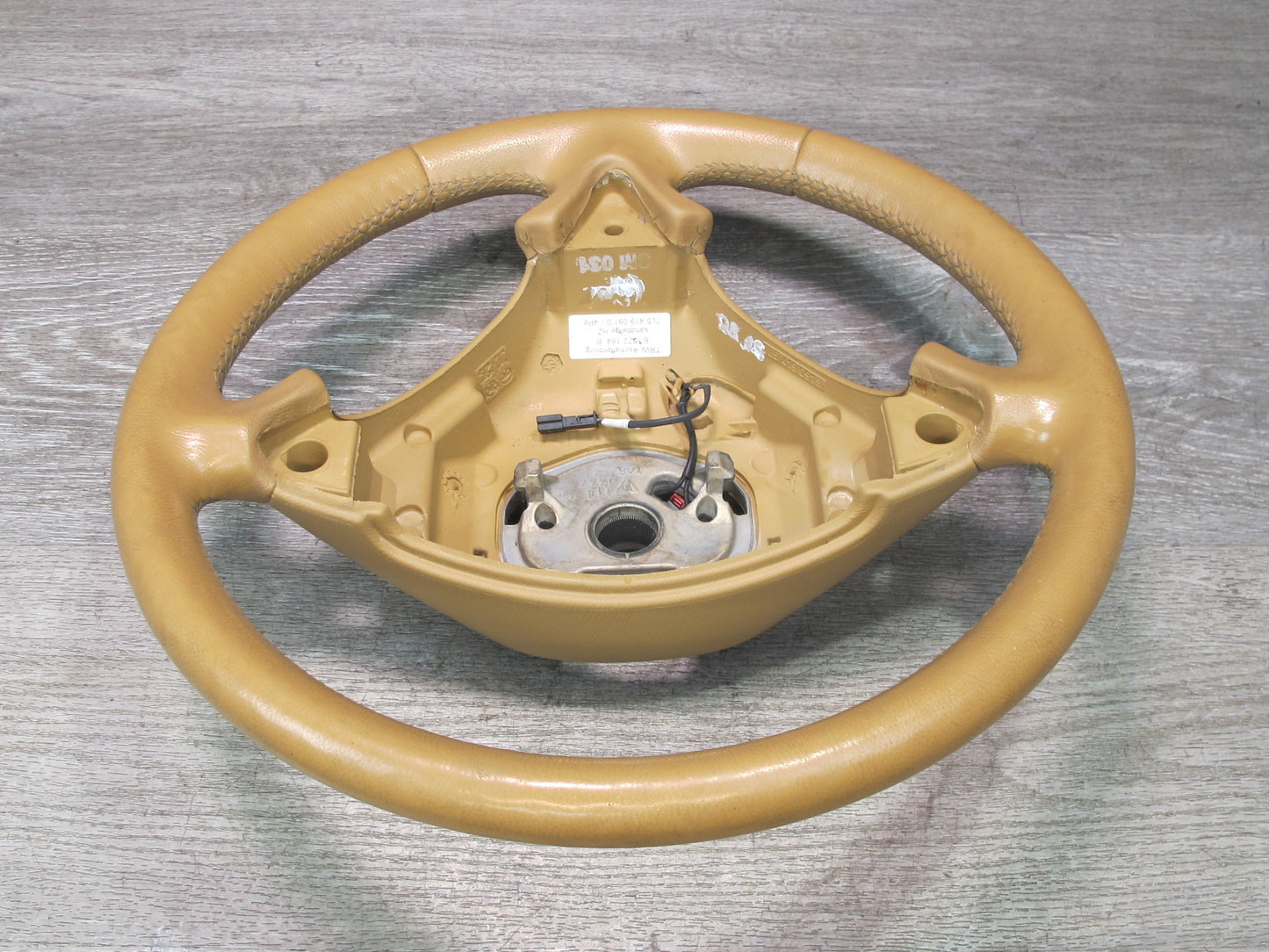 2003-2010 Porsche Cayenne 955 957 Leather Steering Sand Beige
