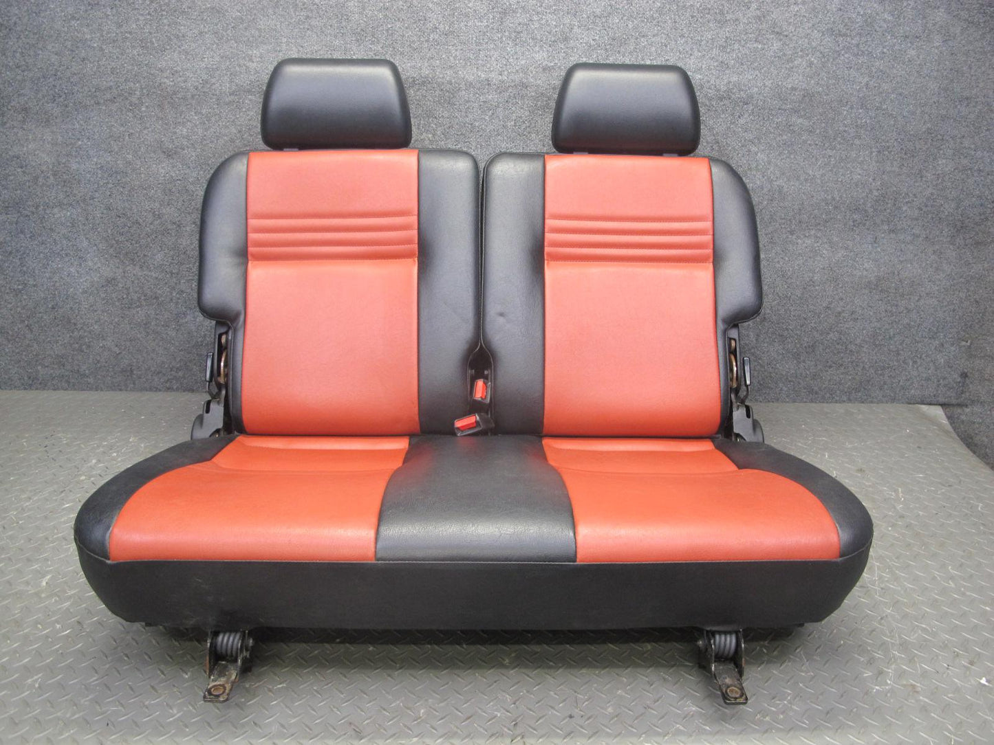 99-01 Isuzu Vehicross Front & Rear Recaro Sport Leather Seat Set Black & RED OEM