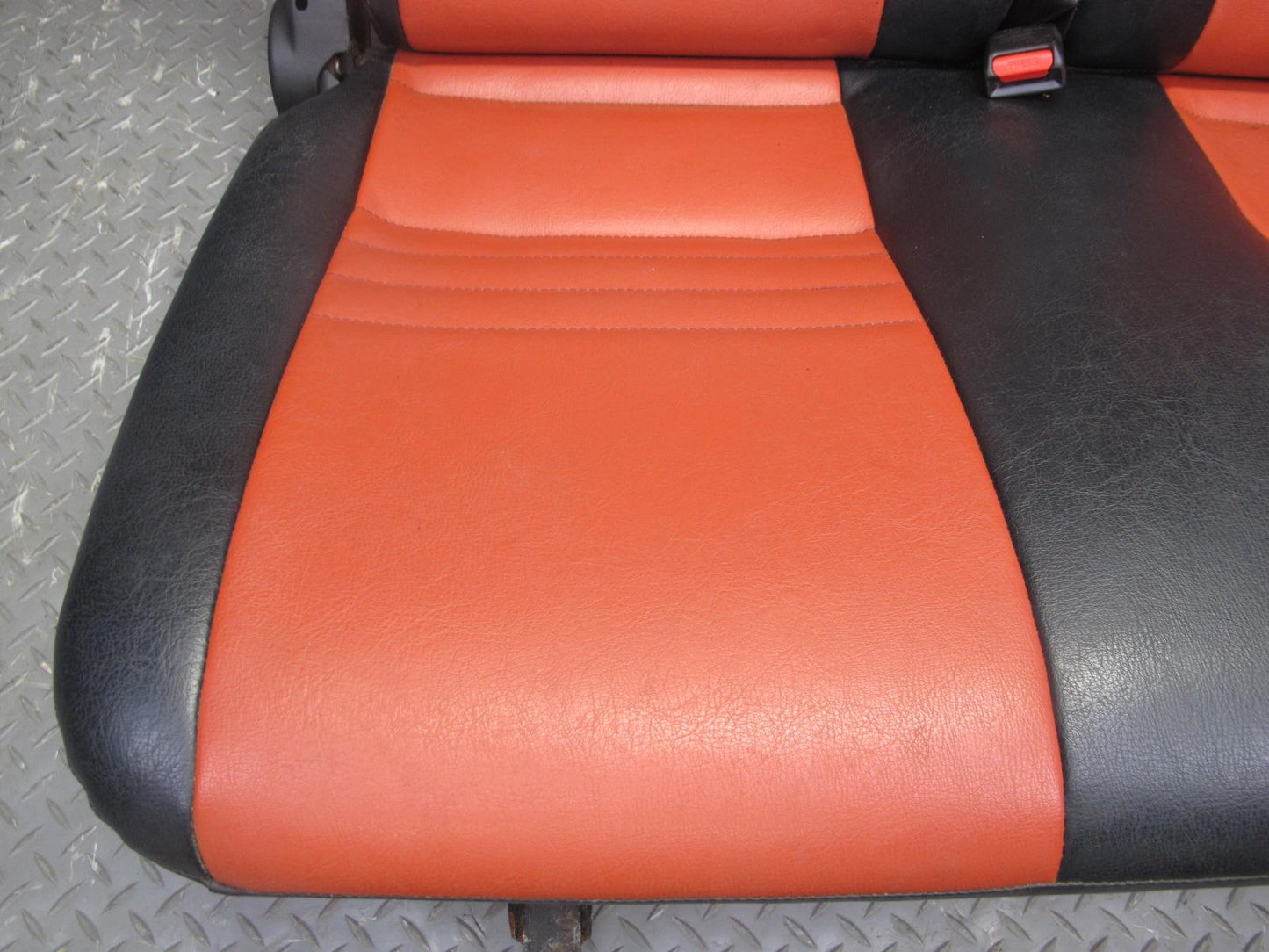 99-01 Isuzu Vehicross Front & Rear Recaro Sport Leather Seat Set Black & RED OEM