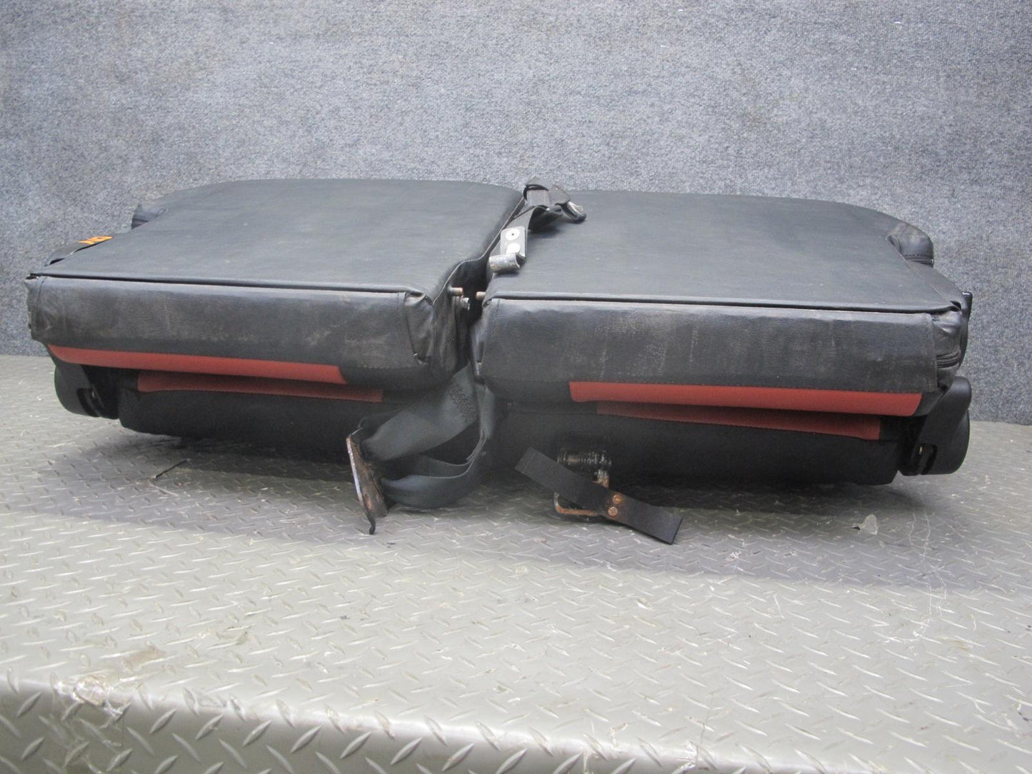 99-01 Isuzu Vehicross Front & Rear Recaro Sport Leather Seat Set Black & RED OEM