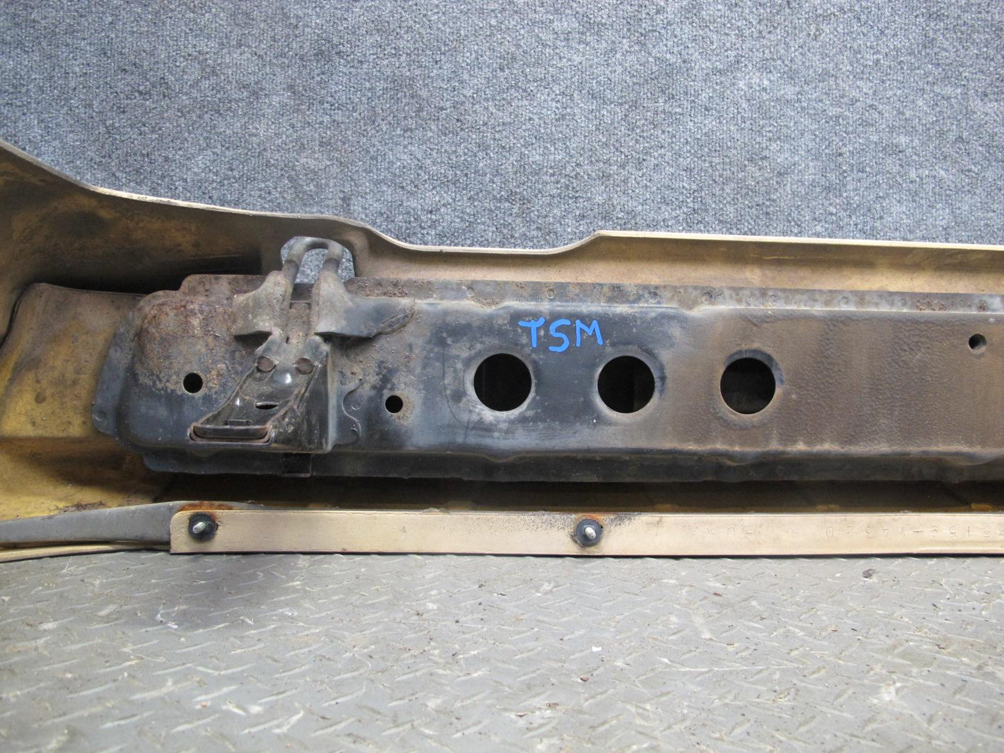86-92 Toyota Supra MK3 Rear Bumper Cover w Reinforcement Impact Bar Assembly OEM