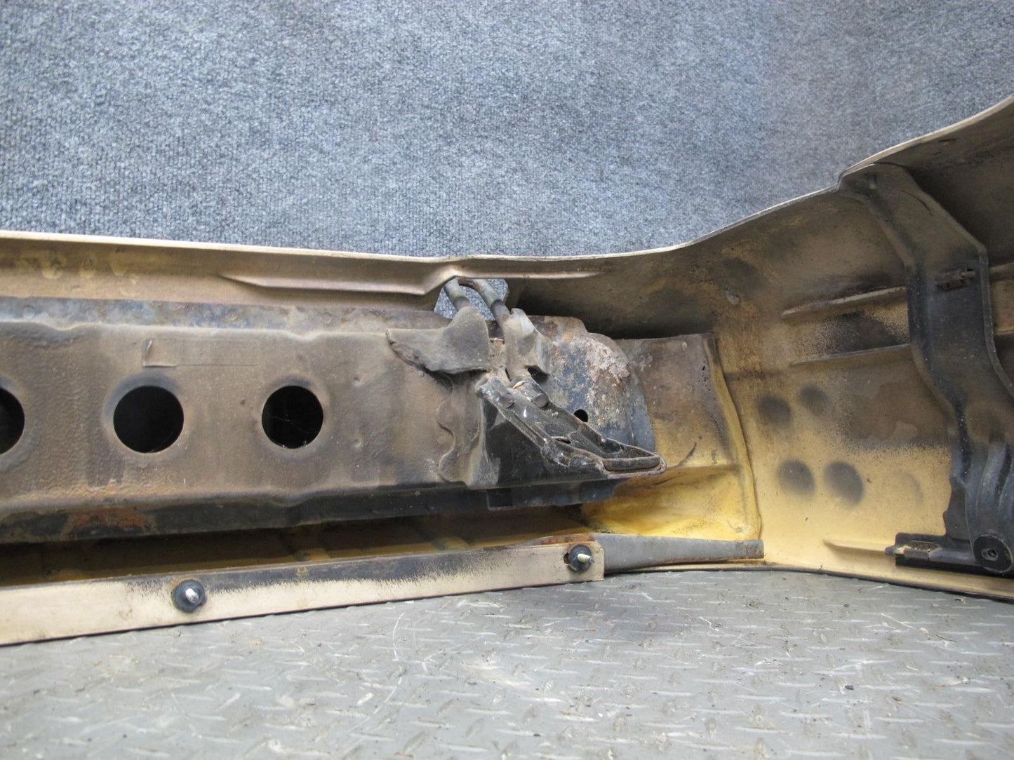 86-92 Toyota Supra MK3 Rear Bumper Cover w Reinforcement Impact Bar Assembly OEM