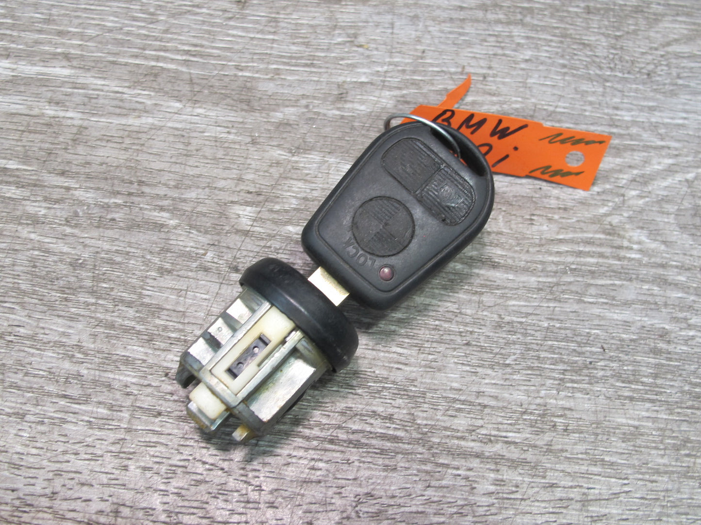 91-95 BMW E34 Front Door Handles Trunk Glove Lock Ignition Cylinder KEY Set OEM