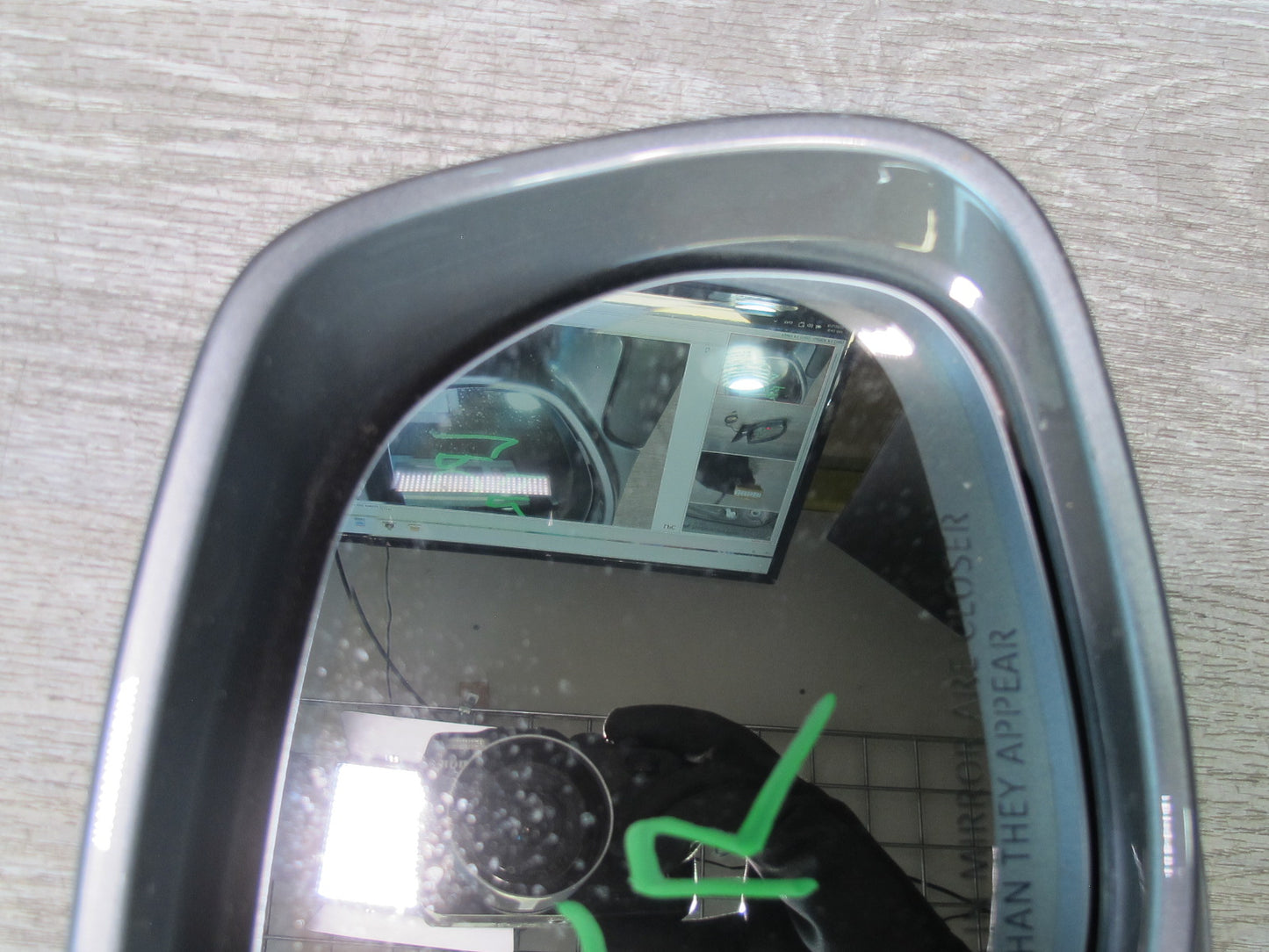 08-10 Porsche Cayenne 957 Right Exterior Side View Auto Dim Folding Mirror
