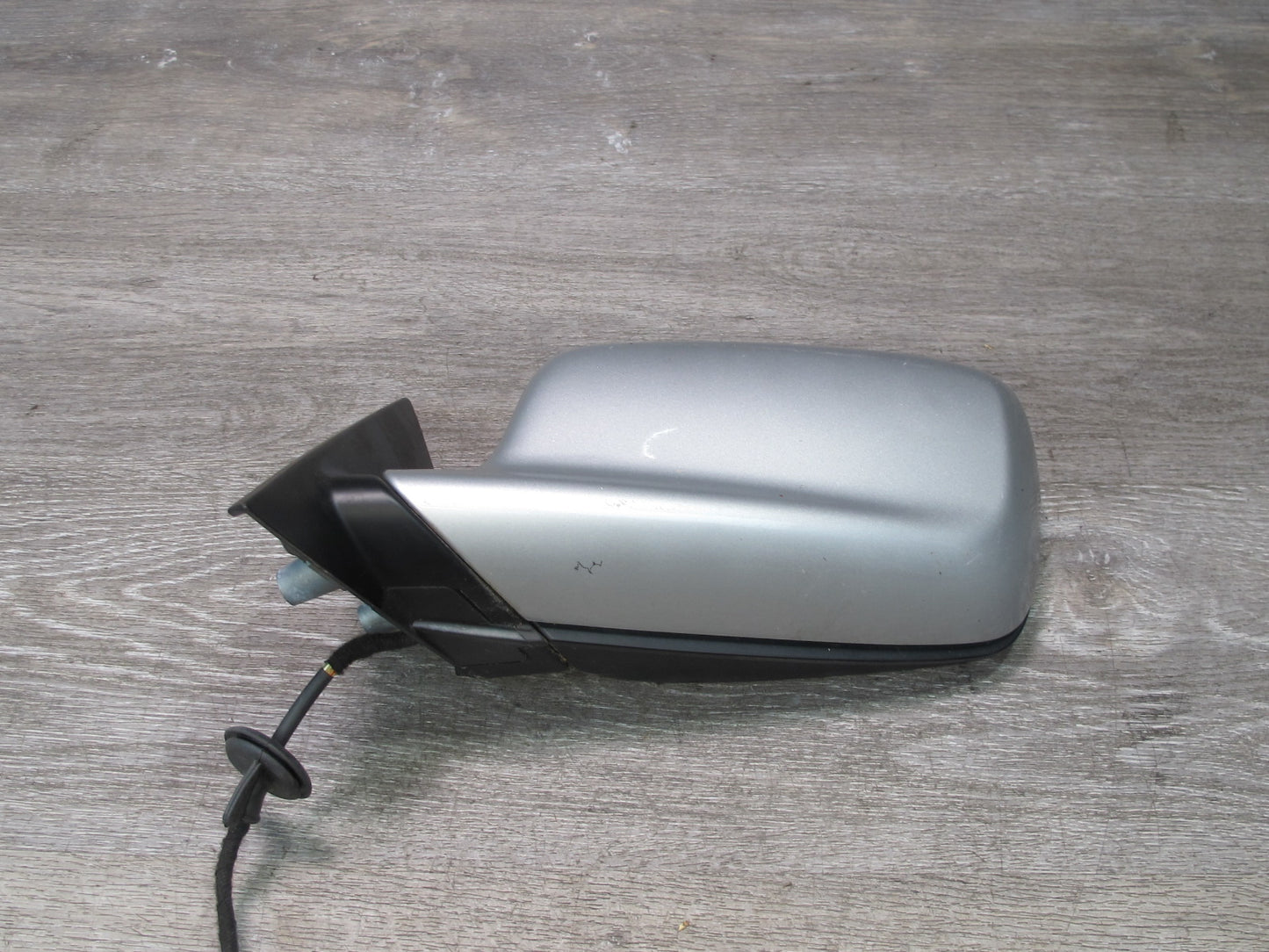 01-03 BMW E46 Convertible Left Door Exterior Side View Heated Mirror Silver OEM
