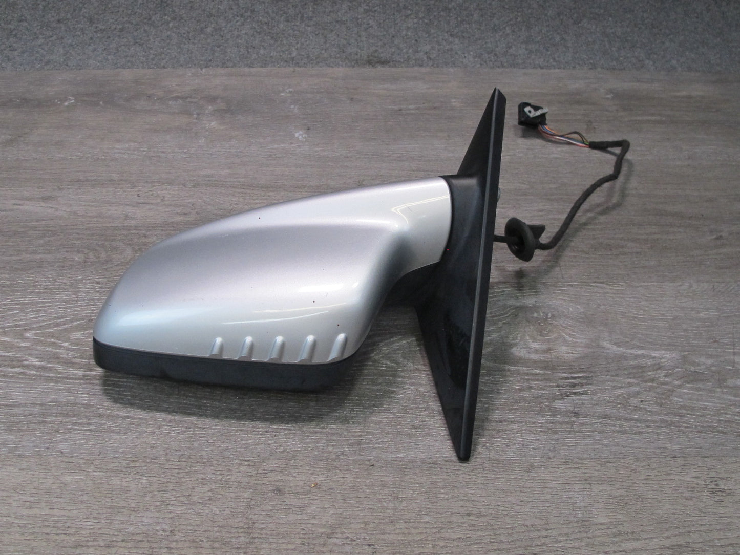 01-03 BMW E46 Convertible Left Door Exterior Side View Heated Mirror Silver OEM