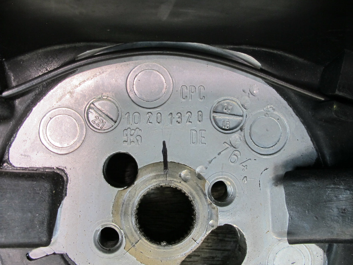 90-93 Chevrolet Corvette C4 4-SPOKE Leather Steering Black w Horn Buttons OEM