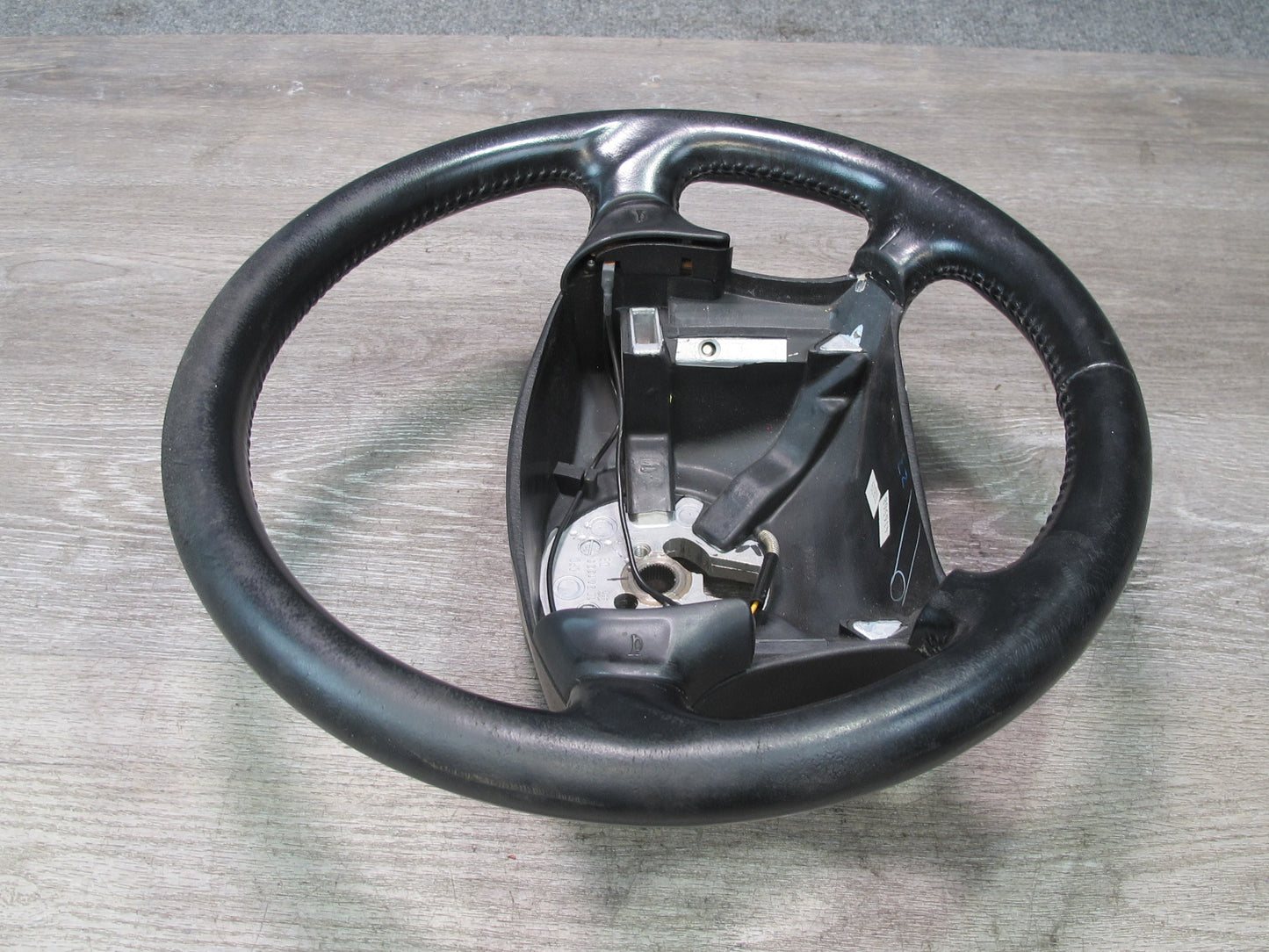 90-93 Chevrolet Corvette C4 4-SPOKE Leather Steering Black w Horn Buttons OEM