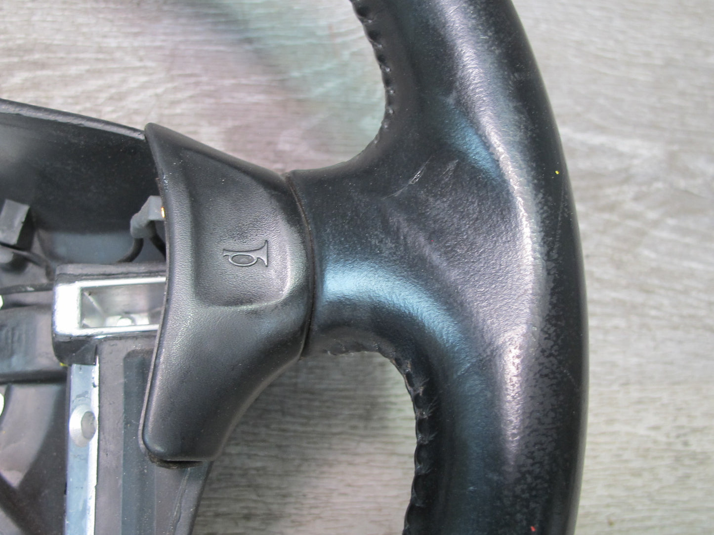 90-93 Chevrolet Corvette C4 4-SPOKE Leather Steering Black w Horn Buttons OEM