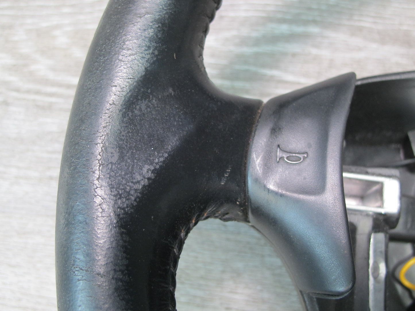90-93 Chevrolet Corvette C4 4-SPOKE Leather Steering Black w Horn Buttons OEM
