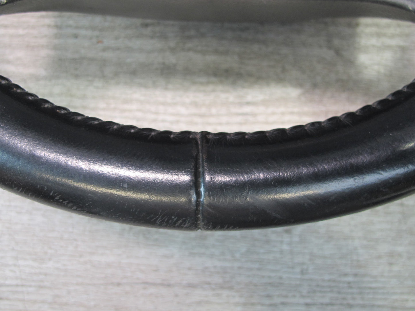 90-93 Chevrolet Corvette C4 4-SPOKE Leather Steering Black w Horn Buttons OEM