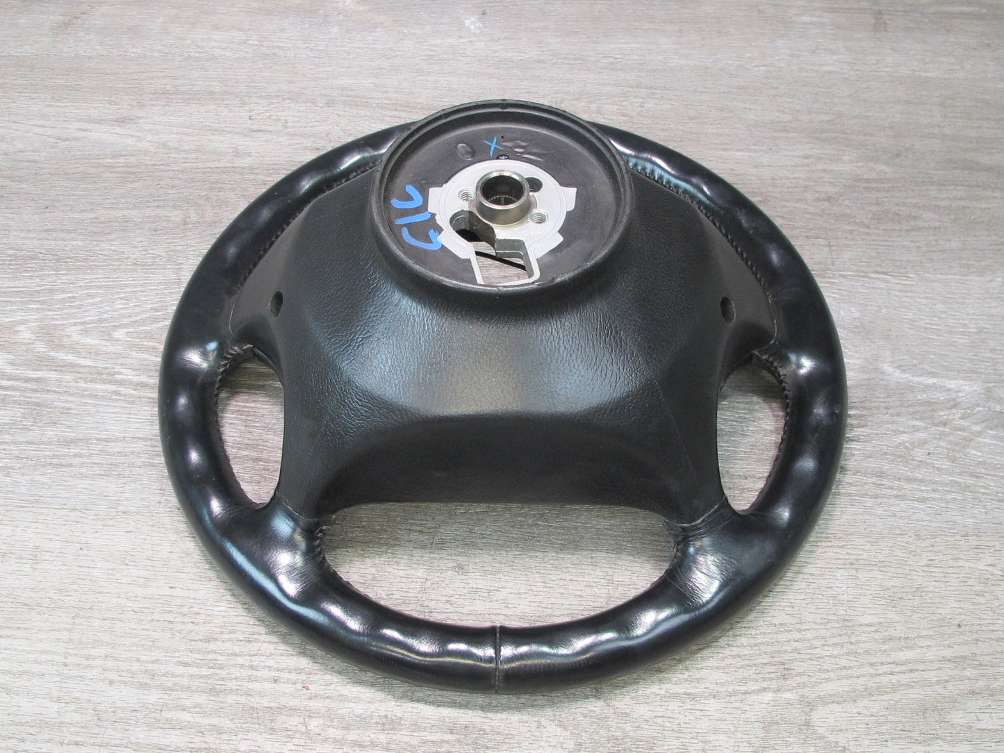 90-93 Chevrolet Corvette C4 4-SPOKE Leather Steering Black w Horn Buttons OEM