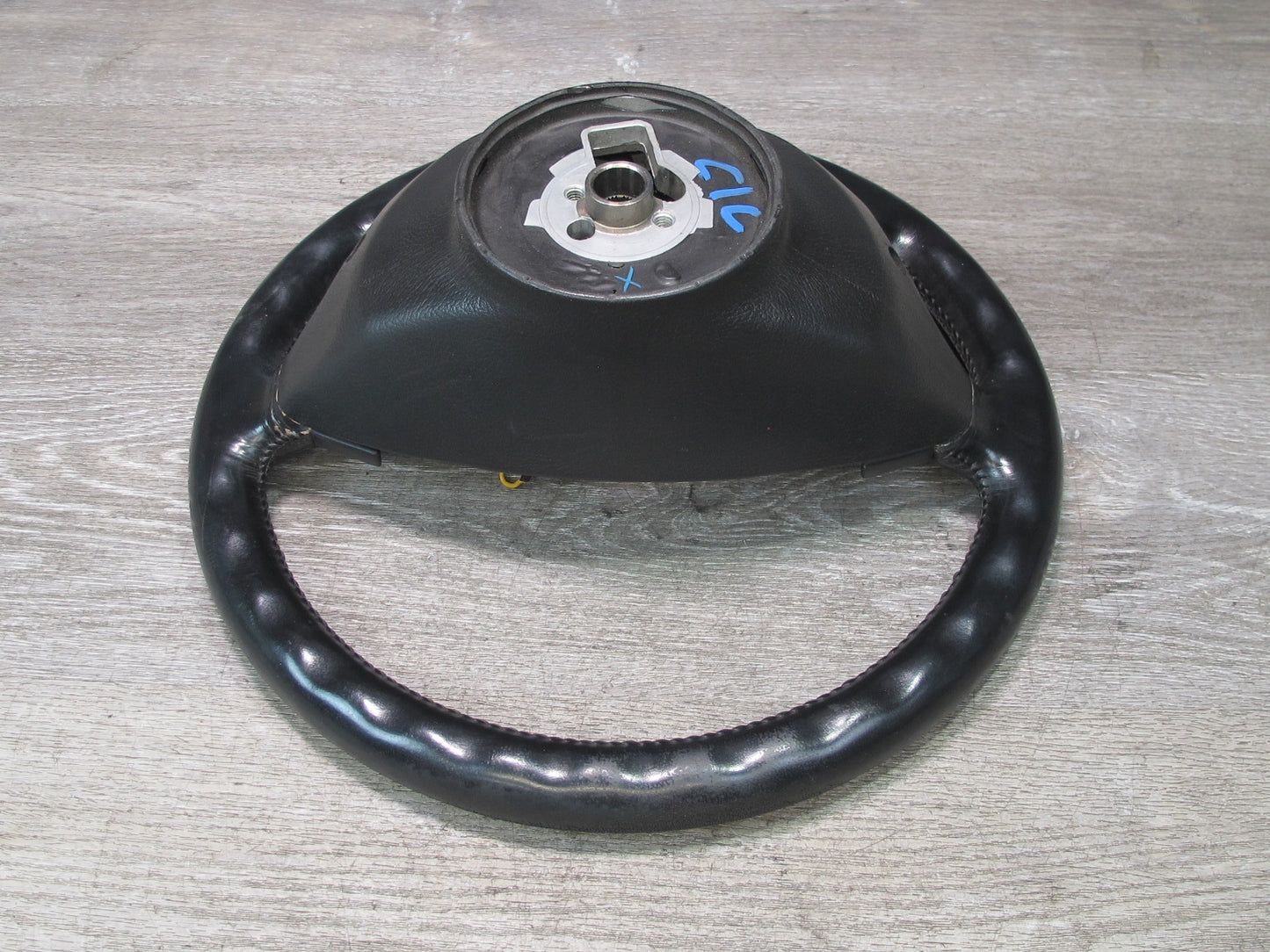 90-93 Chevrolet Corvette C4 4-SPOKE Leather Steering Black w Horn Buttons OEM