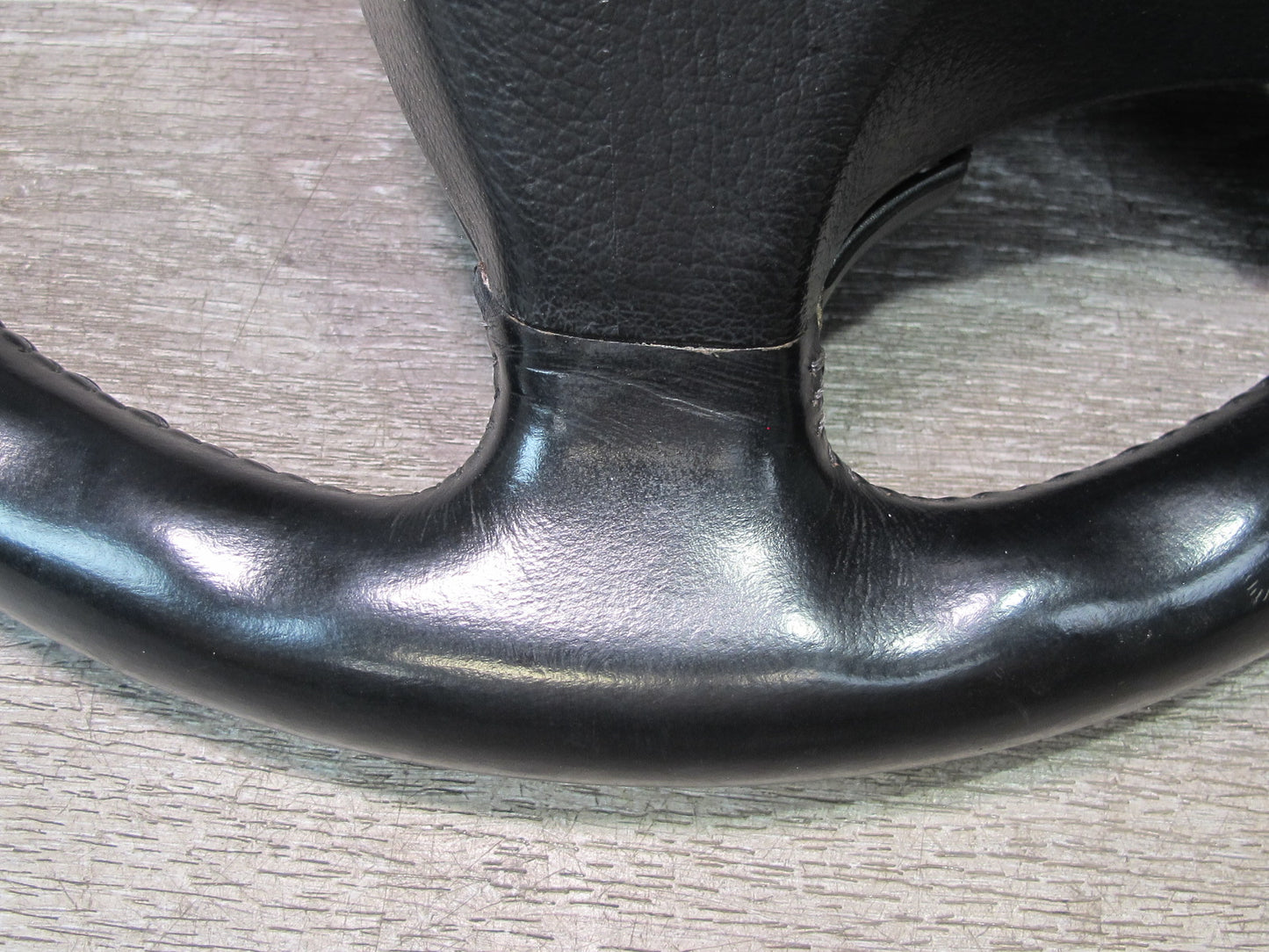 90-93 Chevrolet Corvette C4 4-SPOKE Leather Steering Black w Horn Buttons OEM