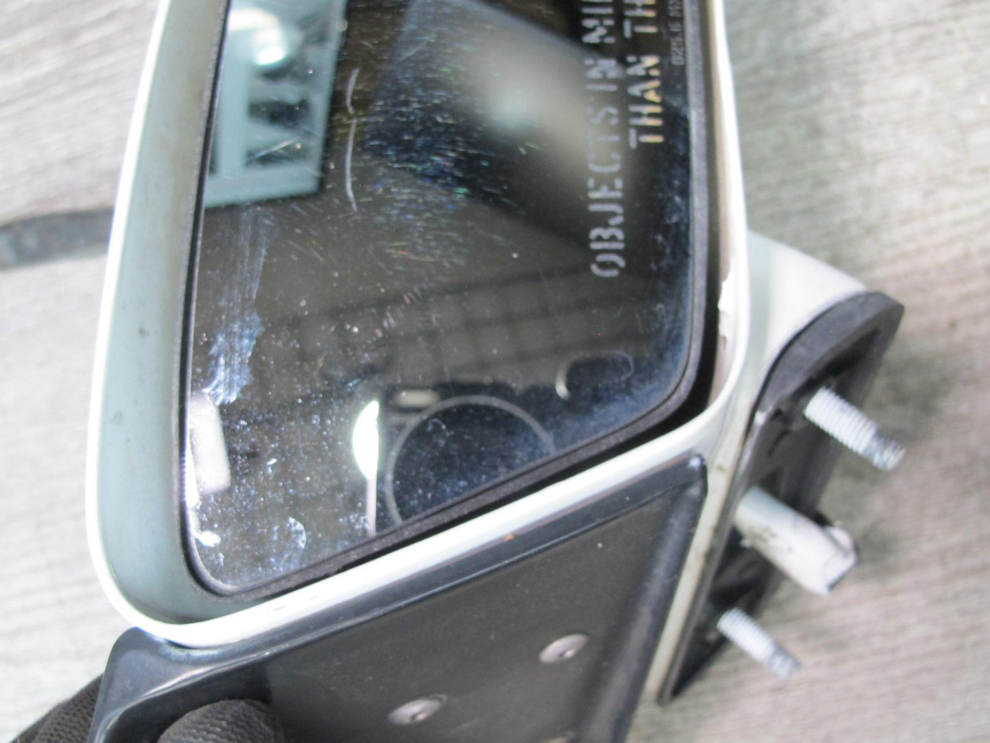 88-96 Chevrolet Corvette C4 Right Door Heated Side View Power Mirror White OEM