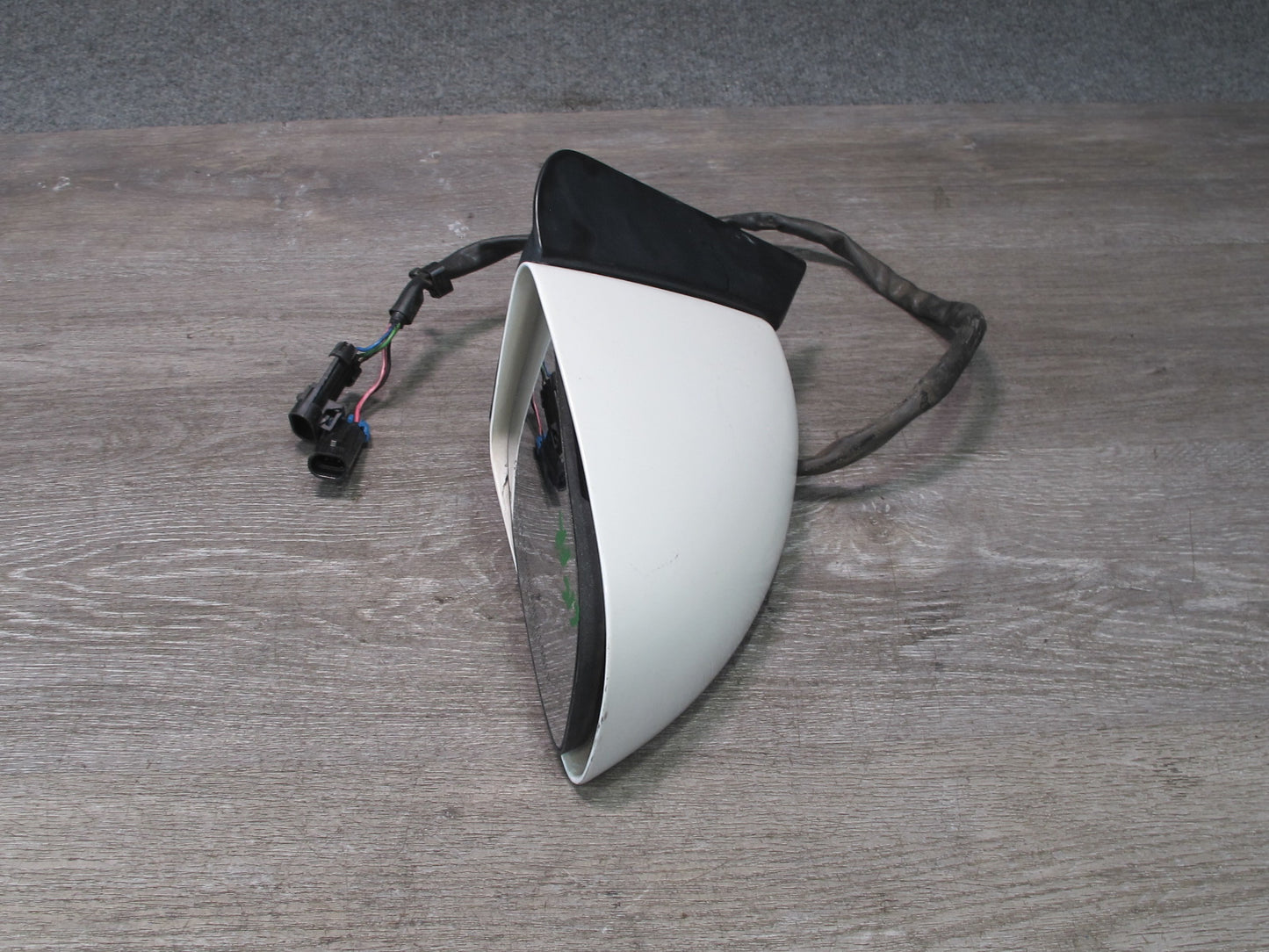 88-96 Chevrolet Corvette C4 Right Door Heated Side View Power Mirror White OEM