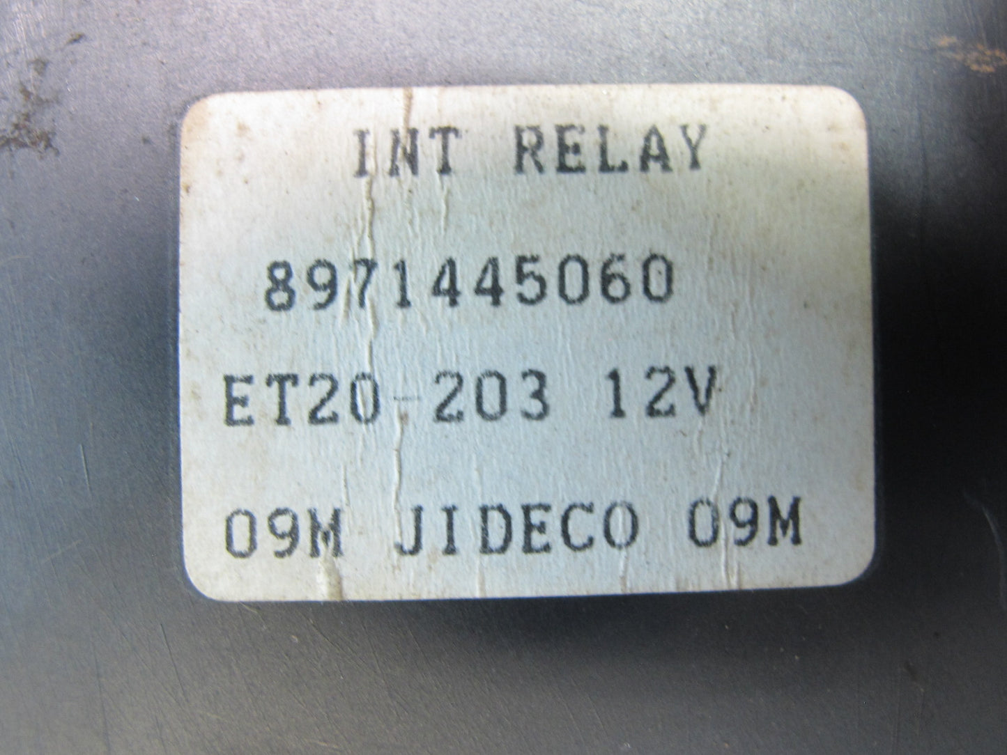 99-01 Isuzu Vehicross Wiper Relay Control Module 8971445060 OEM