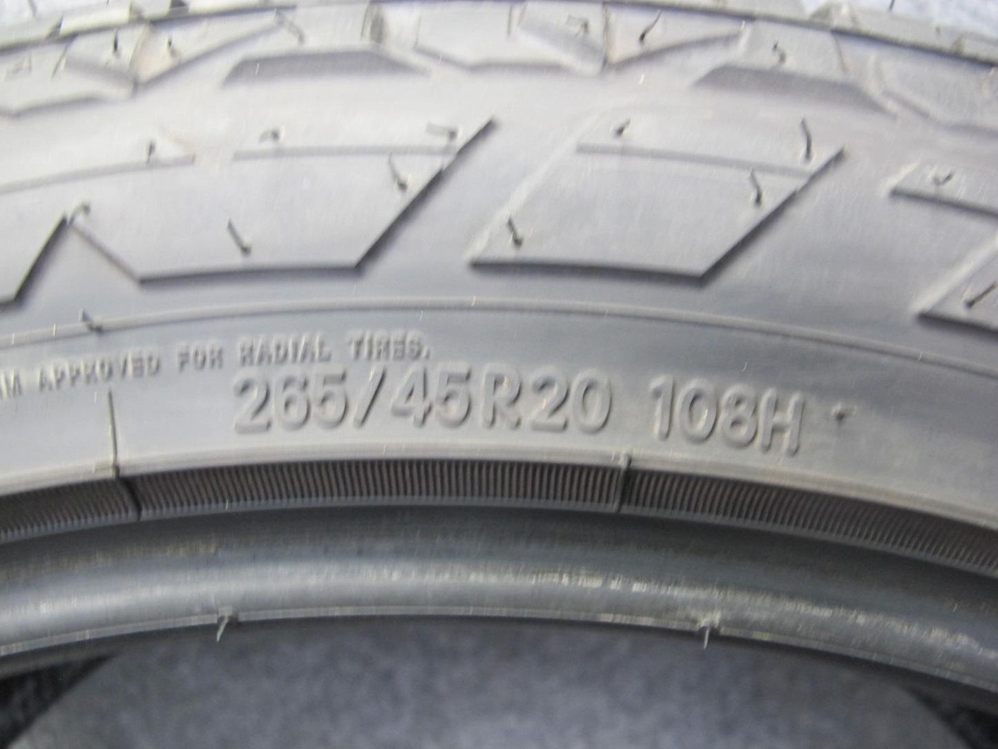 Set of 2 Nitto Nomad Grappler ALL Season Tire 265/45 R20 108H 3821 12/32 Tread
