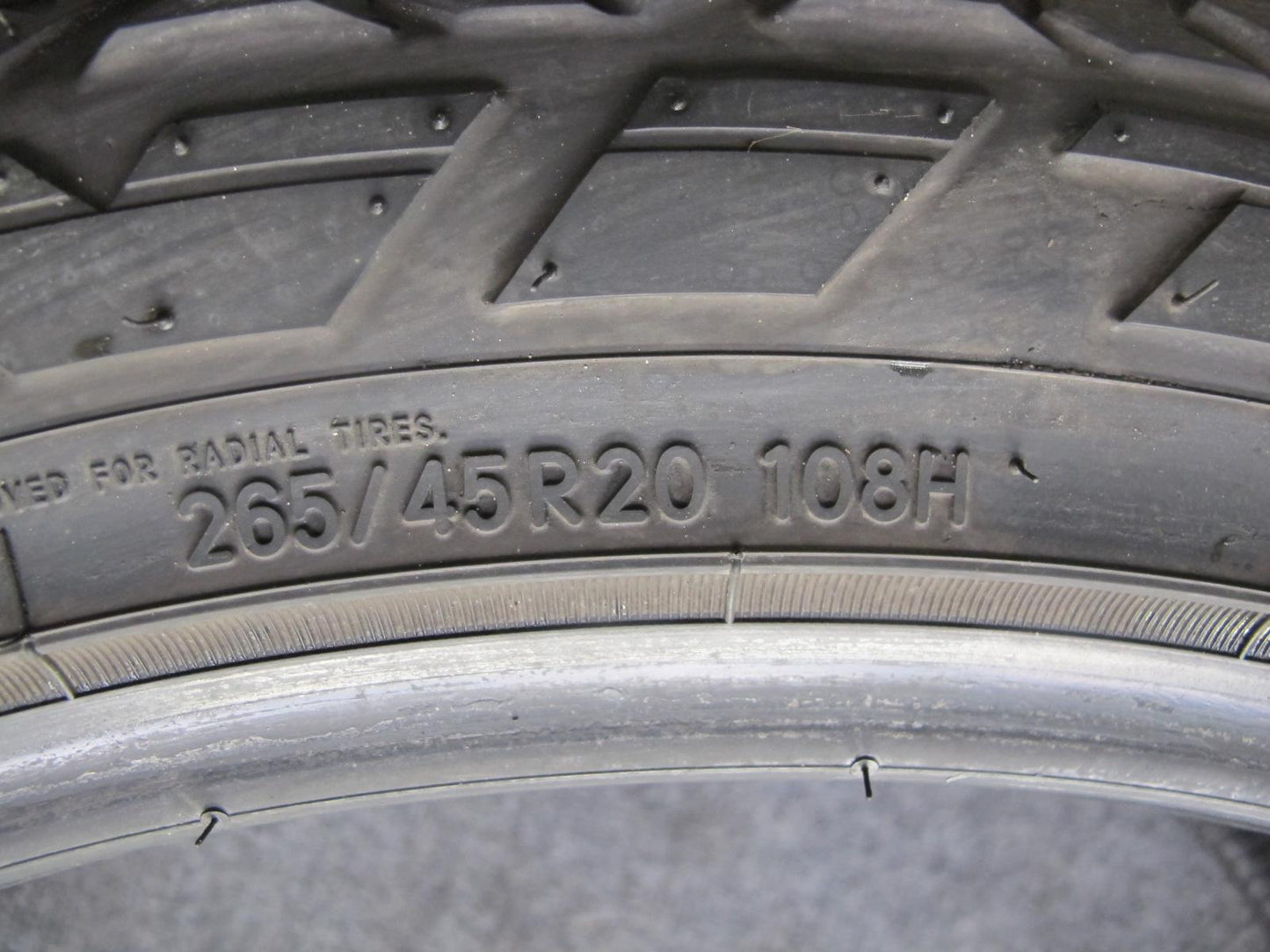 Set of 2 Nitto Nomad Grappler ALL Season Tire 265/45 R20 108H 3821 12/32 Tread