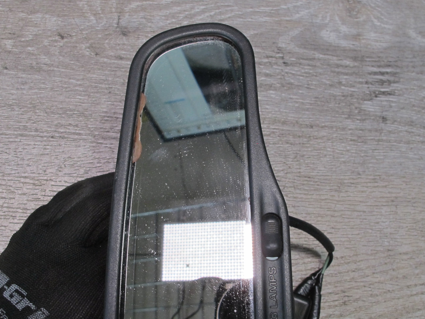 99-01 Isuzu Vehicross Manual Dimming Interior Rear View Mirror w Lights OEM