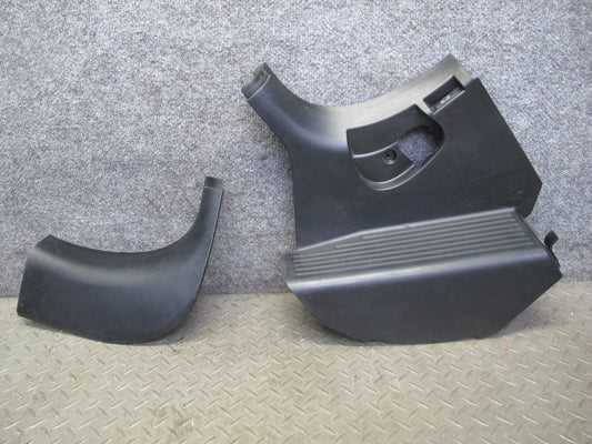 01-06 BMW E46 330ci Coupe Conv Left Footrest Right Kick Trim Panel Set Black OEM