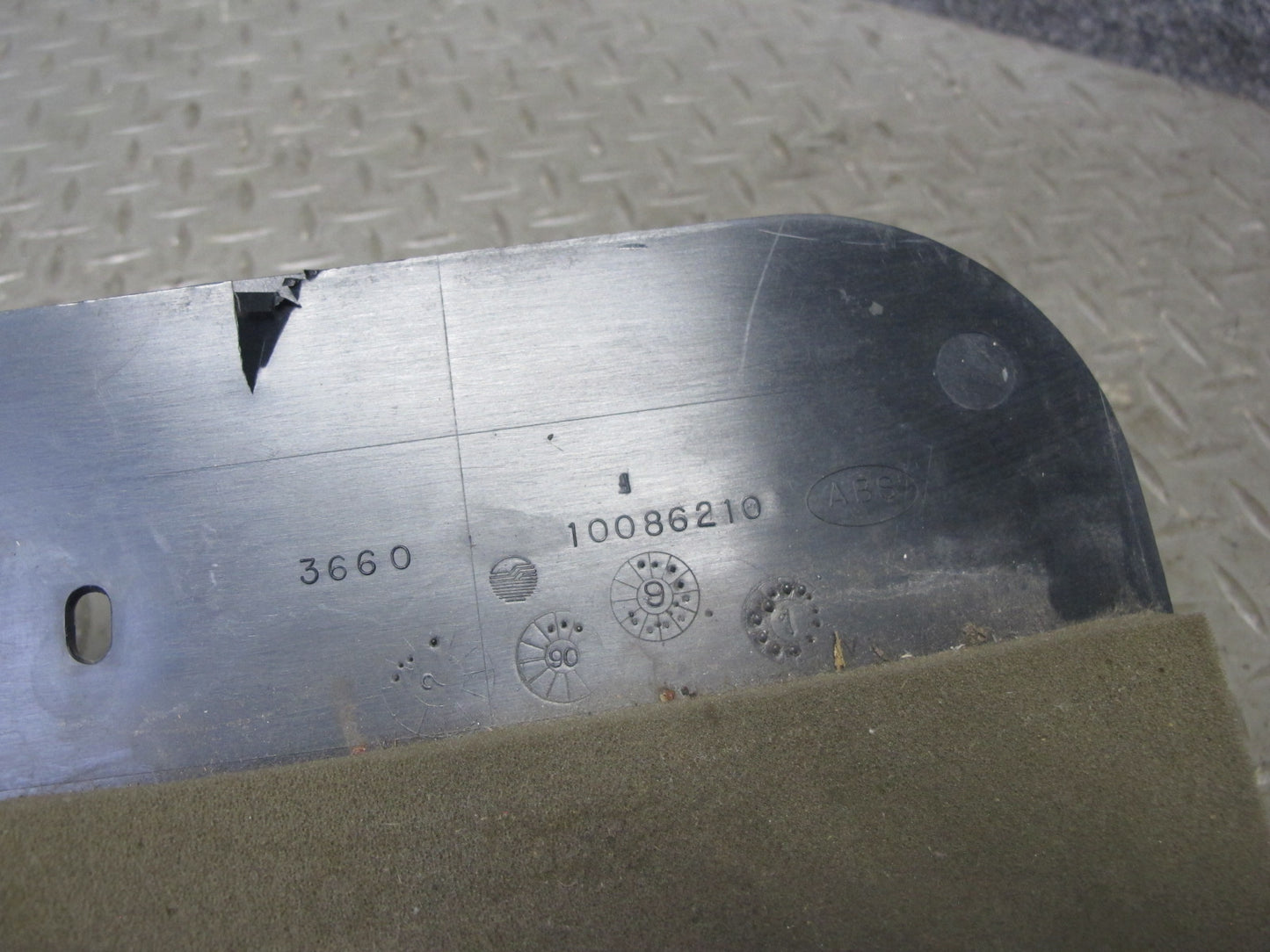 90-93 Chevrolet Corvette C4 Under Dash Front Right Lower Trim Panel 10086210 OEM