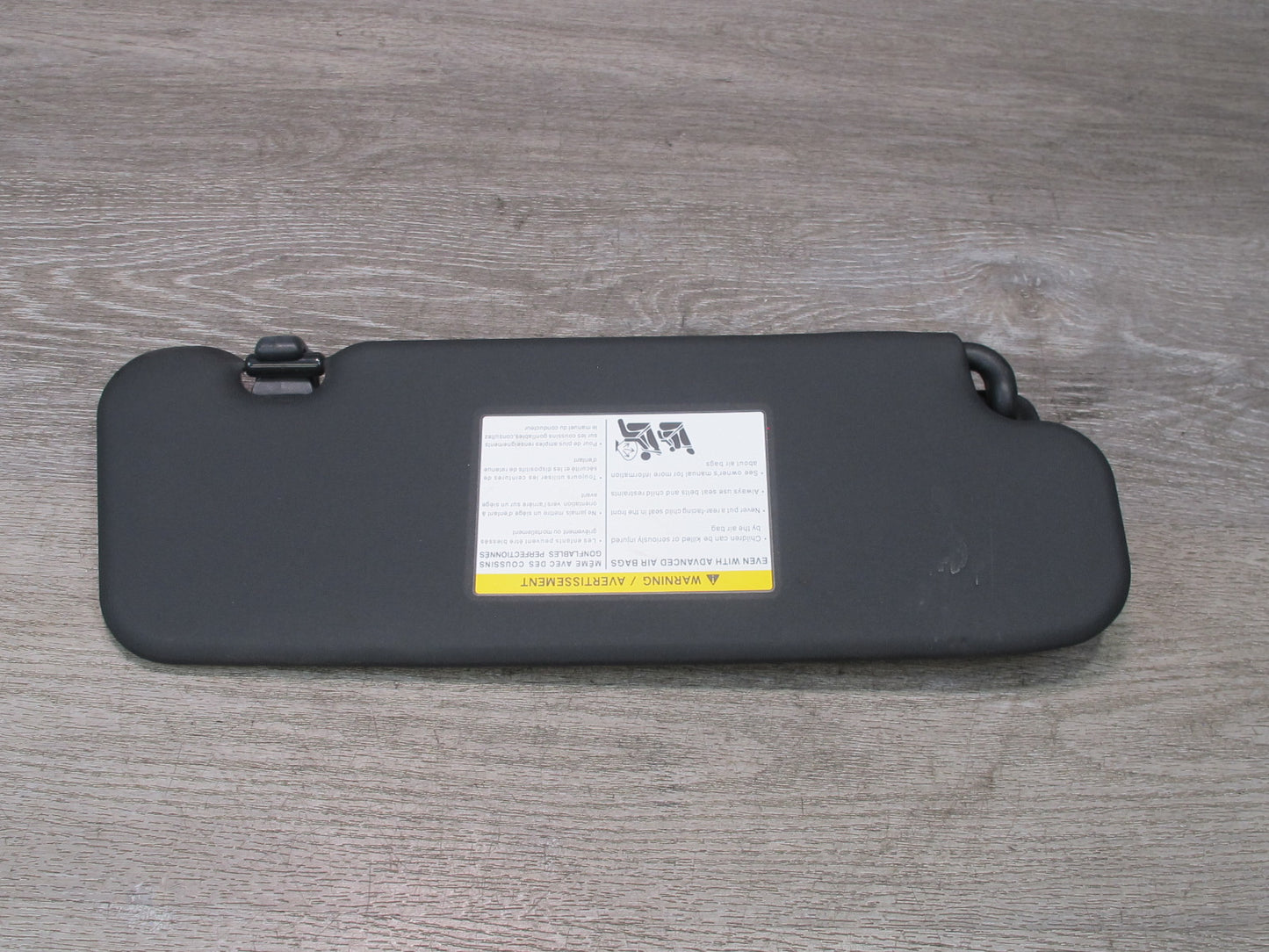 10-19 Nissan 370Z Z34 Convertible Front Left & Right Sun Visor Set Black OEM