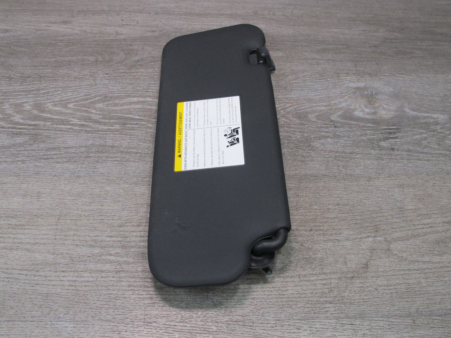 10-19 Nissan 370Z Z34 Convertible Front Left & Right Sun Visor Set Black OEM