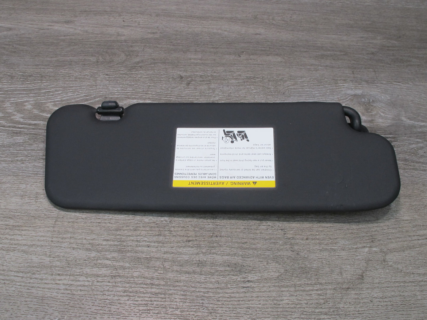 10-19 Nissan 370Z Z34 Convertible Front Left & Right Sun Visor Set Black OEM