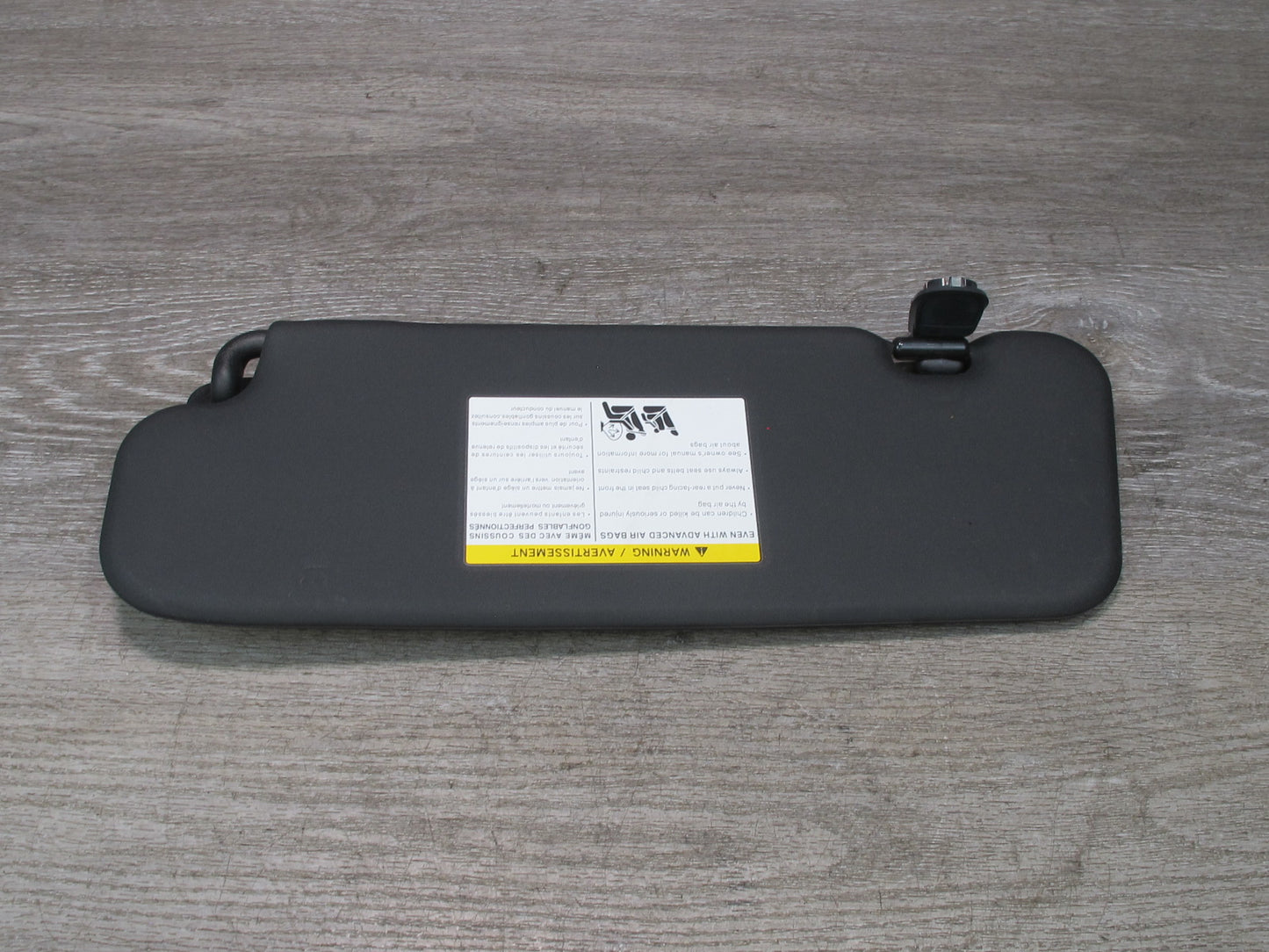 10-19 Nissan 370Z Z34 Convertible Front Left & Right Sun Visor Set Black OEM