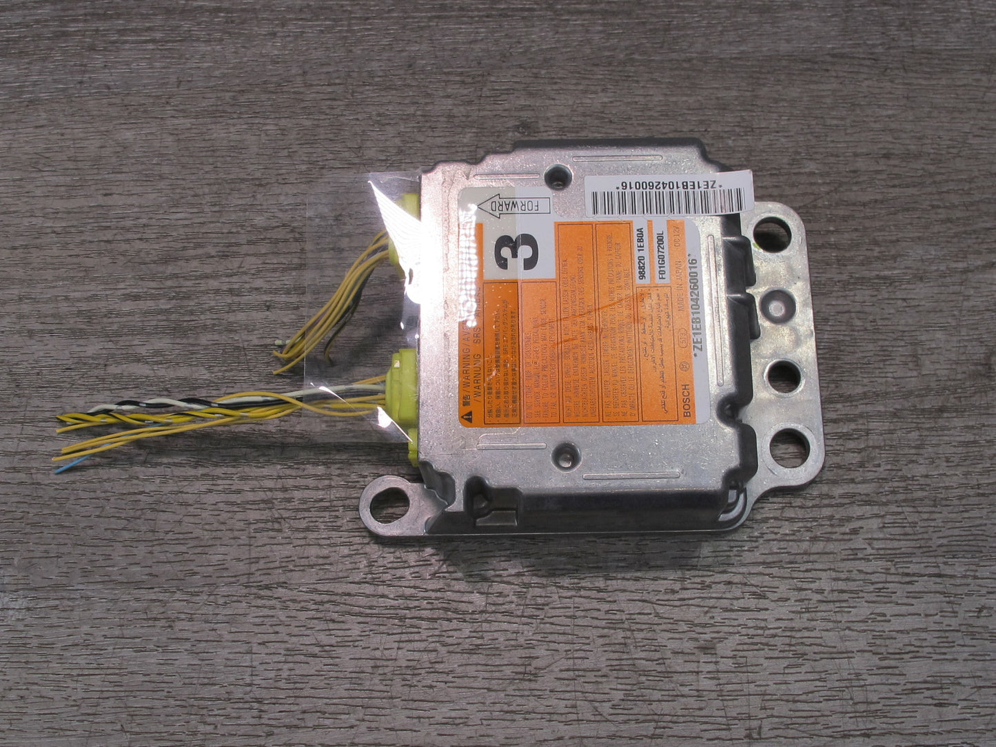 10-19 NISSAN 370Z Z34 SRS AIRBAG SENSOR CONTROL MODULE 988201EB0A OEM