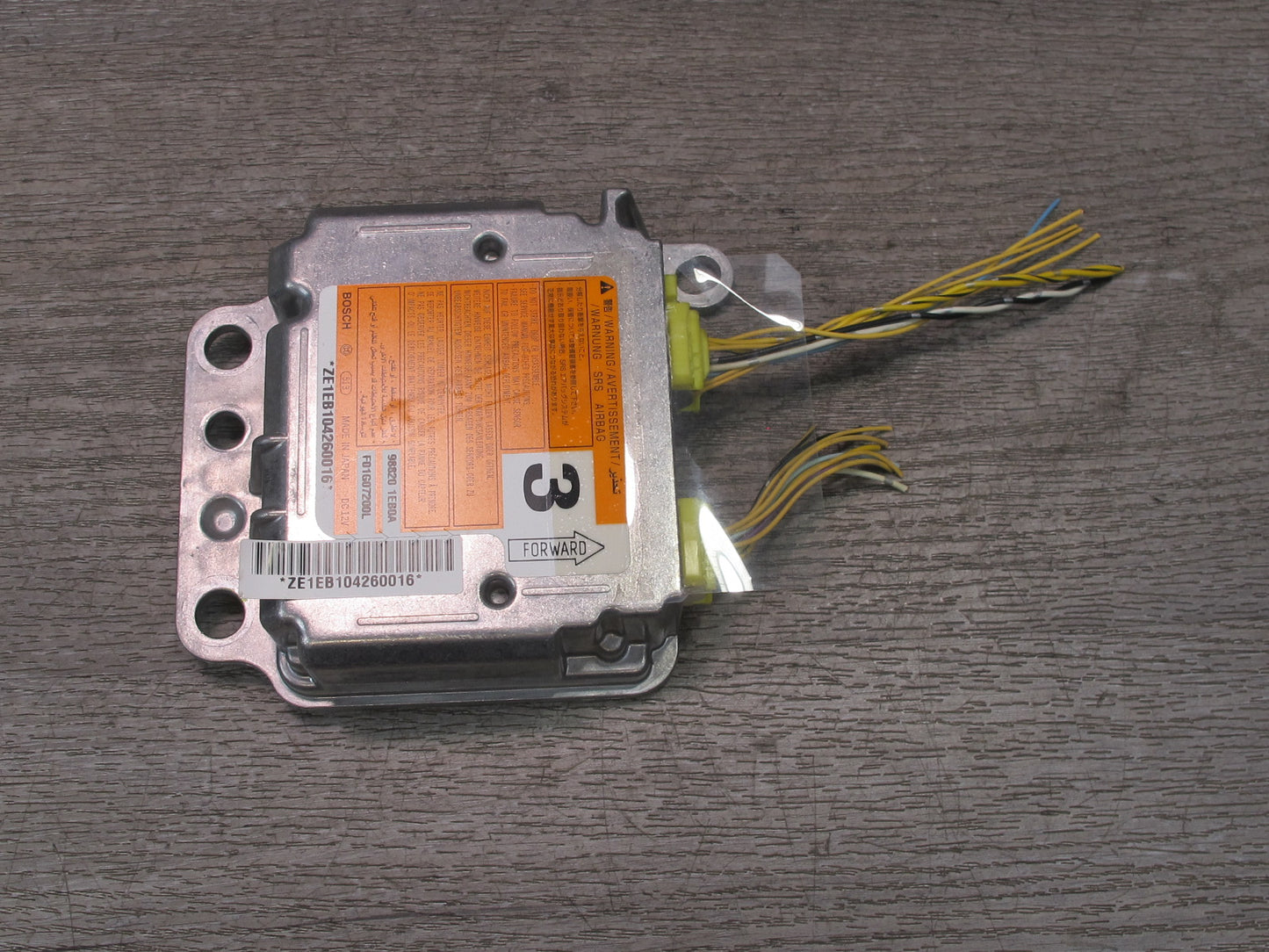10-19 NISSAN 370Z Z34 SRS AIRBAG SENSOR CONTROL MODULE 988201EB0A OEM