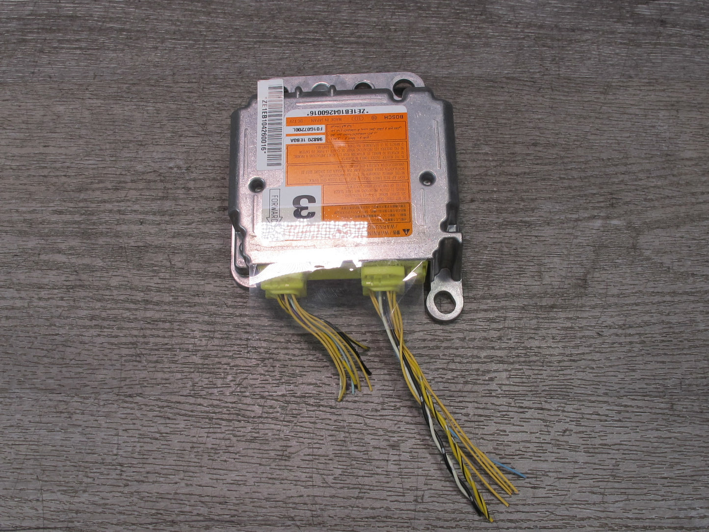 10-19 NISSAN 370Z Z34 SRS AIRBAG SENSOR CONTROL MODULE 988201EB0A OEM