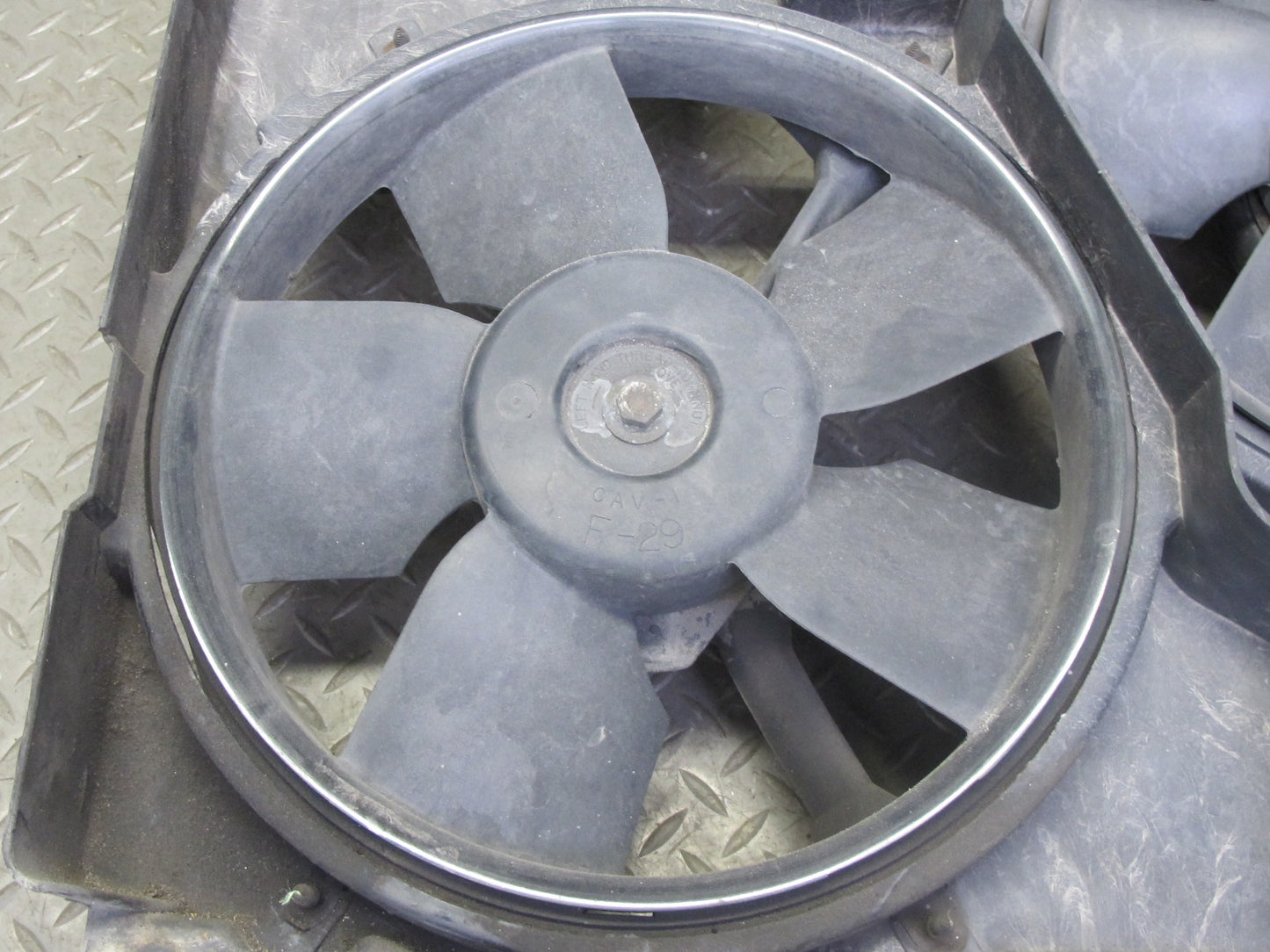 90-96 Chevrolet Corvette C4 5.7L Engine Radiator Cooling Fan Shroud Assembly OEM