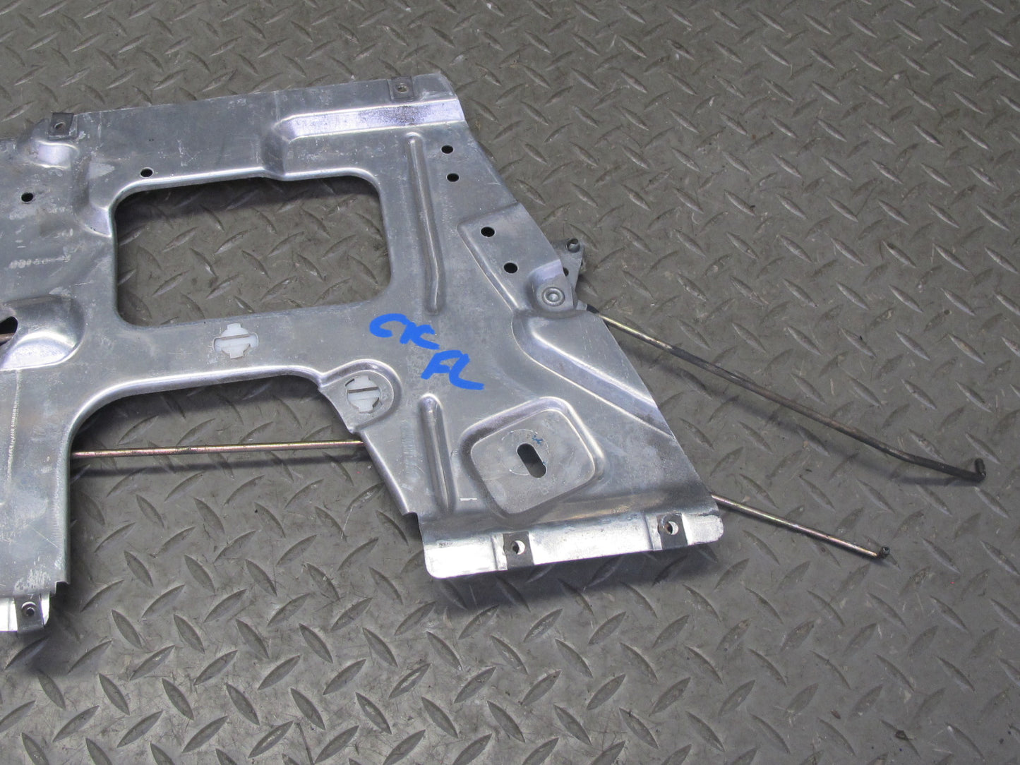 90-93 Chevrolet Corvette C4 Left Door Inner Aluminium Mounting Panel w Handle