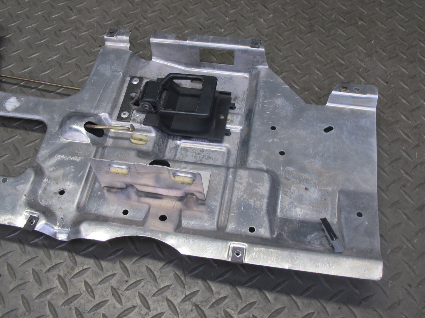 90-93 Chevrolet Corvette C4 Left Door Inner Aluminium Mounting Panel w Handle