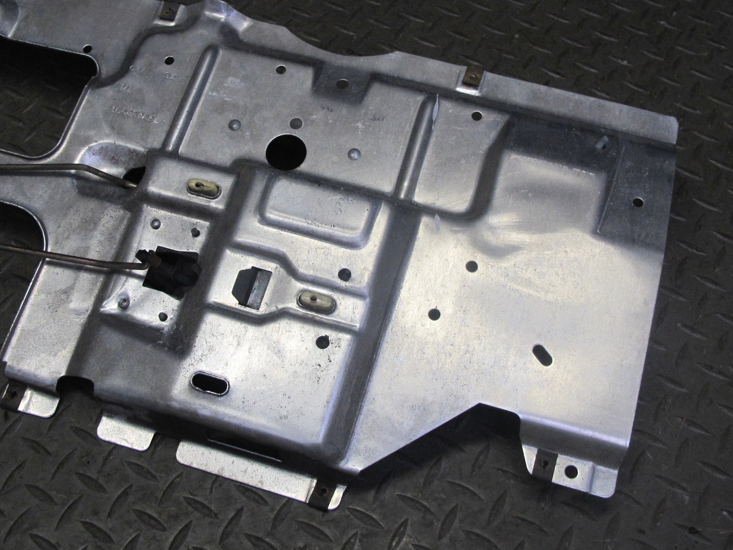 90-93 Chevrolet Corvette C4 Left Door Inner Aluminium Mounting Panel w Handle