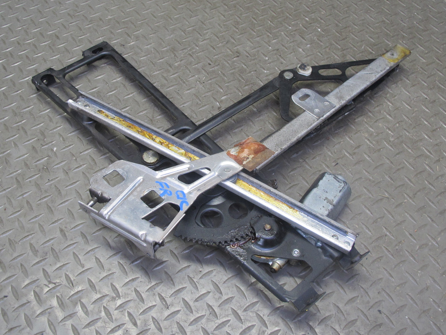 84-96 Chevrolet Corvette C4 Right Door Window Regulator w Motor OEM