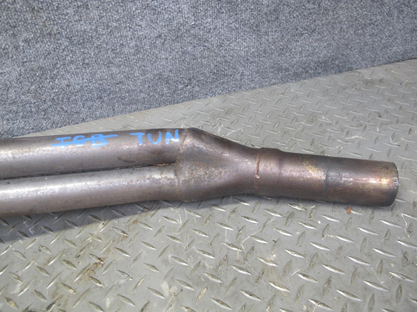 87-91 BMW E30 325i M20 Set of 3 Exhaust Manifold Headers w Pipe Aftermarket