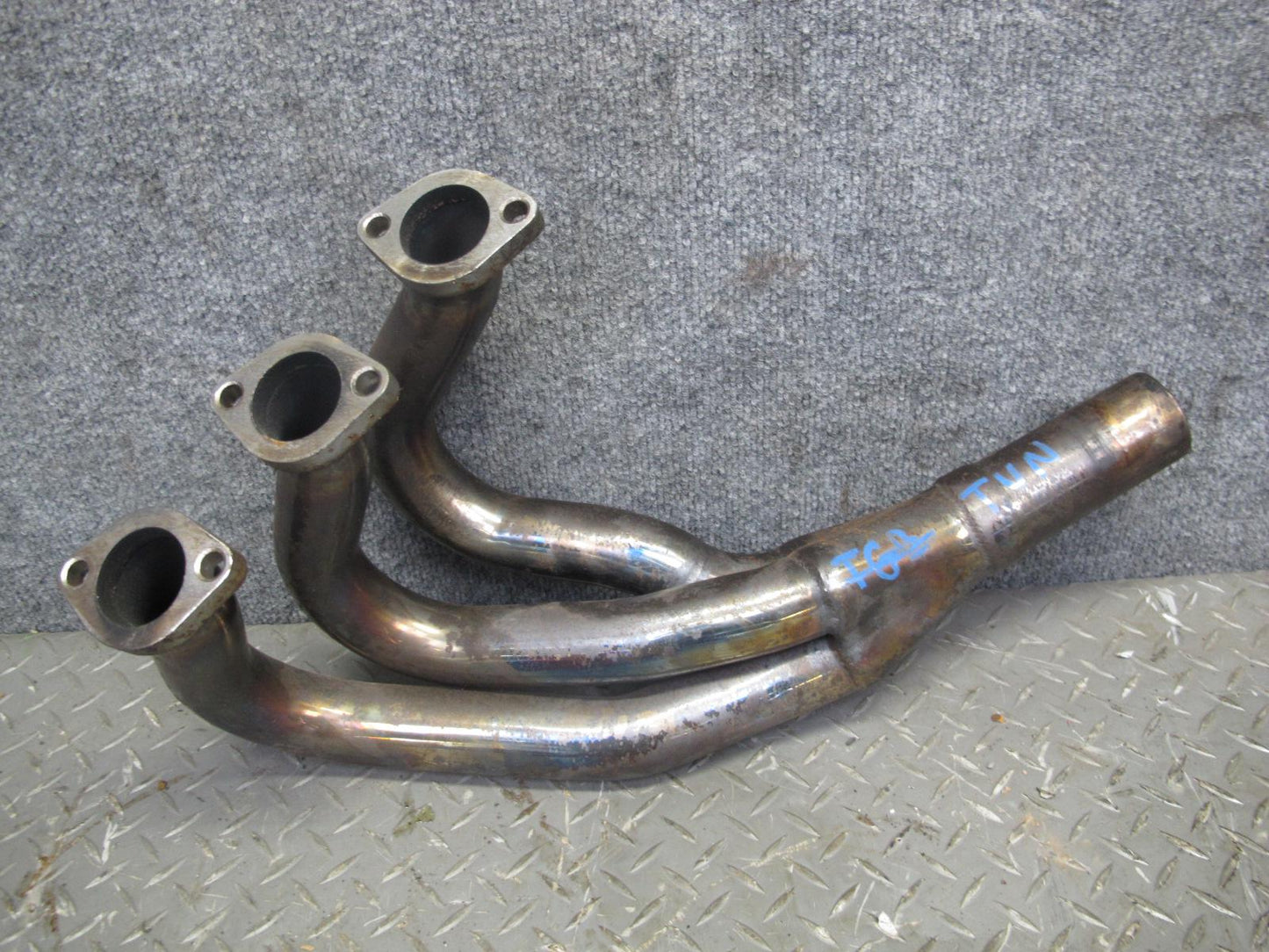 87-91 BMW E30 325i M20 Set of 3 Exhaust Manifold Headers w Pipe Aftermarket