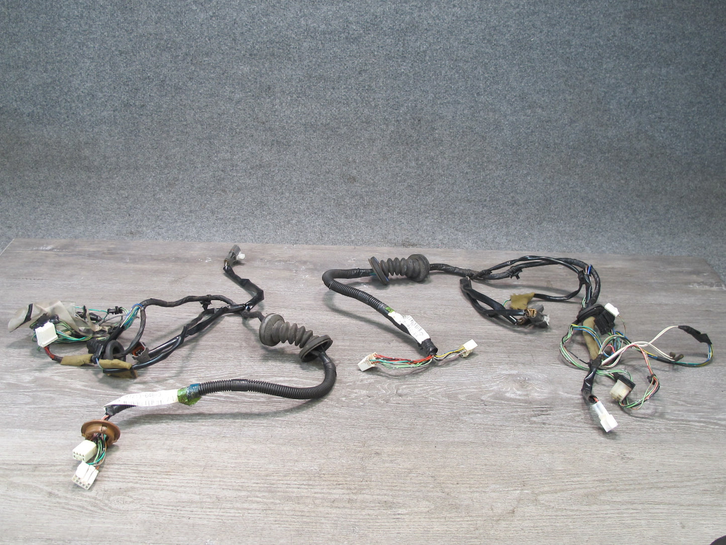 99-01 Isuzu Vehicross Set of 2 Front Left & Right Door Wire Wiring Harness OEM