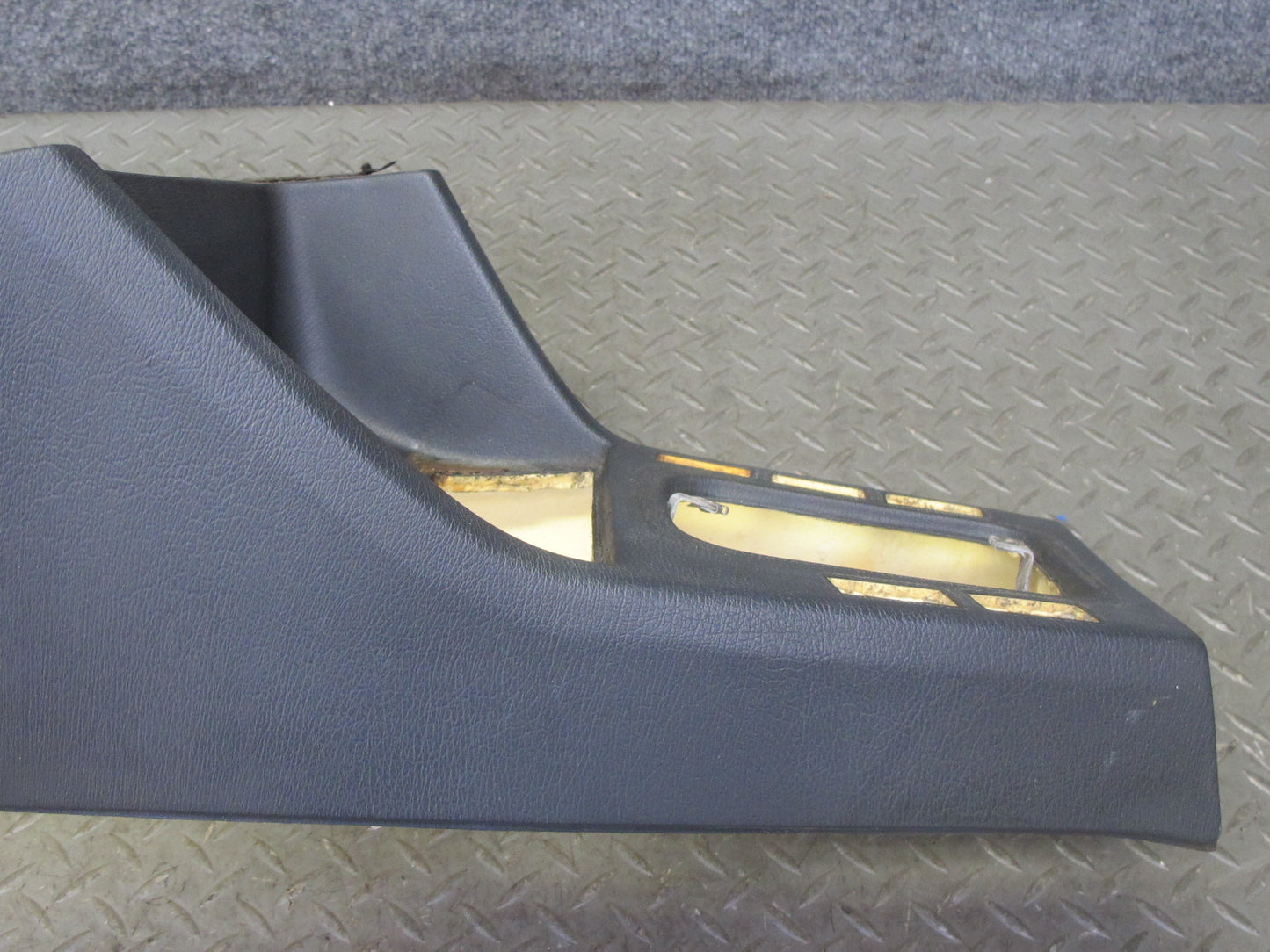 87-91 BMW E30 325i Convertible Front Center Console Panel 5 Hole Black OEM