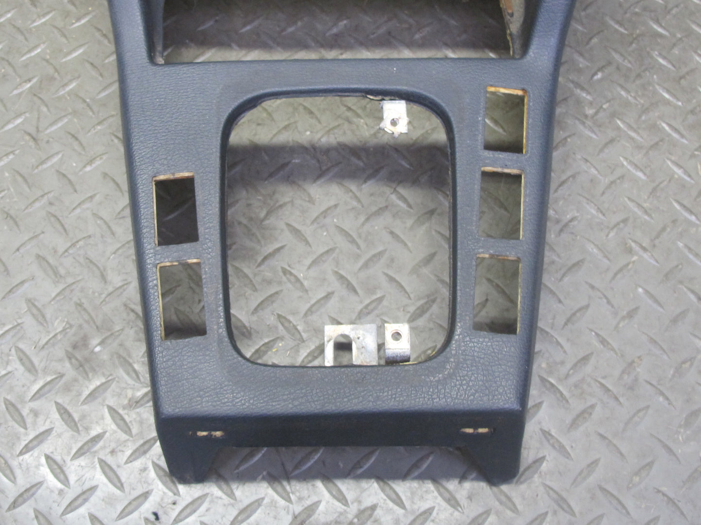 87-91 BMW E30 325i Convertible Front Center Console Panel 5 Hole Black OEM